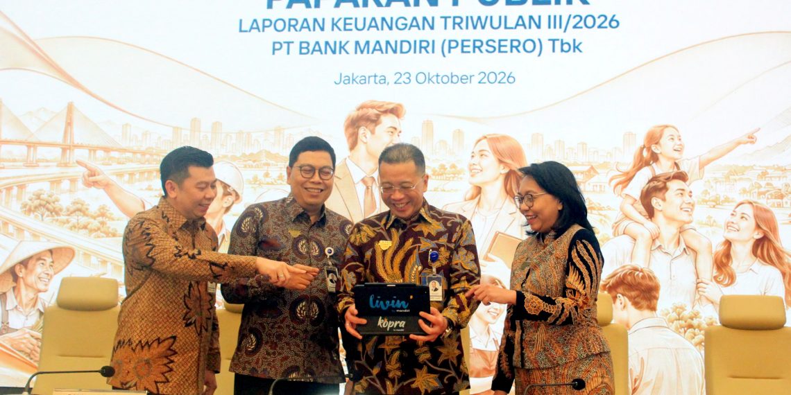 Neraca Sehat dan Kuat, Bank Mandiri Catat Laba Rp45,5 Triliun Hingga Kuartal III 2026