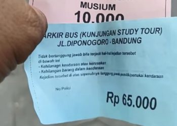 Karcis Parkir Bus Rp65 Ribu di Bandung Viral, Ini Respons Pemda