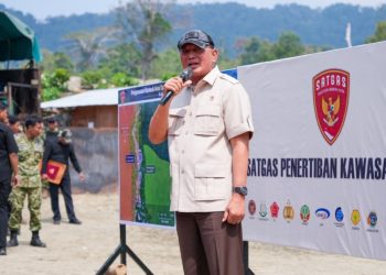 Sjafrie Pimpin Operasi Penertiban Tambang Emas di Nabire