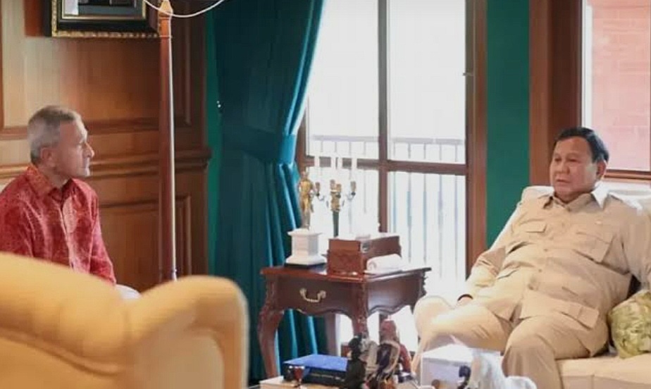 Pertemuan Tertutup Prabowo dan Menlu Singapura Berlangsung di Hambalang