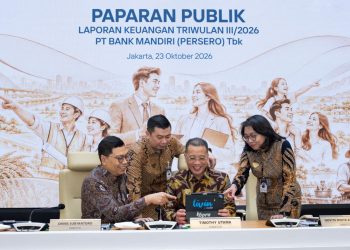 Bank Mandiri membukukan laba bersih konsolidasi Rp45,5 triliun hingga kuartal III 2026, tumbuh 20,7 persen secara tahunan.