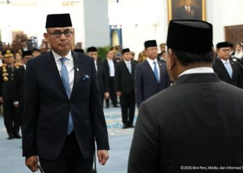 Prabowo Lantik Arrmanatha Nasir Jadi Menteri Luar Negeri
