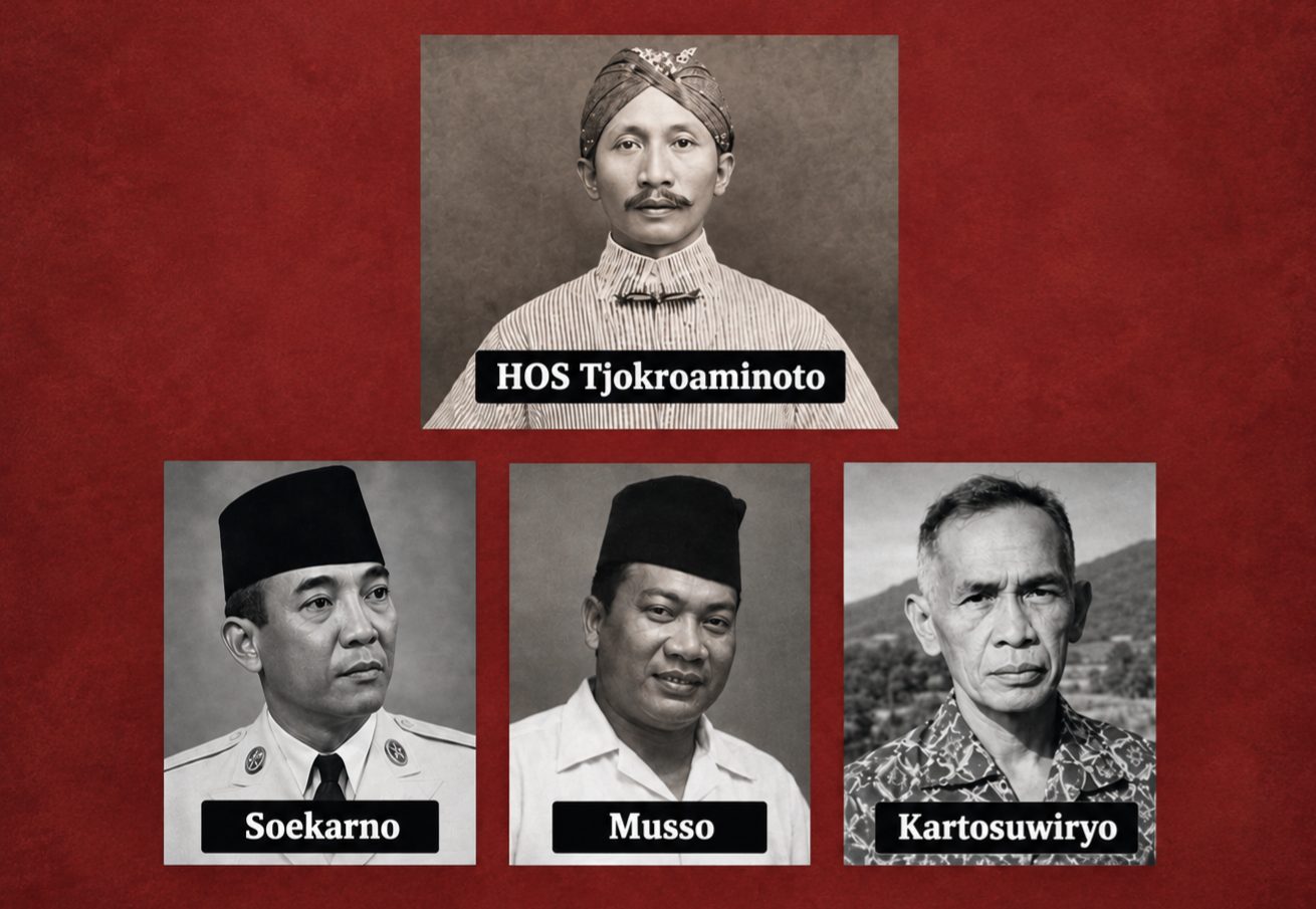 Satu Guru, Tiga Ideologi: Kisah Soekarno, Musso dan Kartosuwiryo