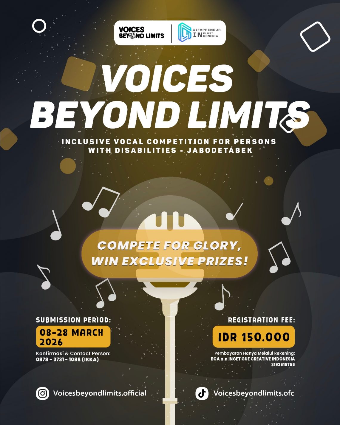 Inget Gue Creative Indonesia Launches Inclusive Vocal Competition ‘Voices Beyond Limits’ in 2026