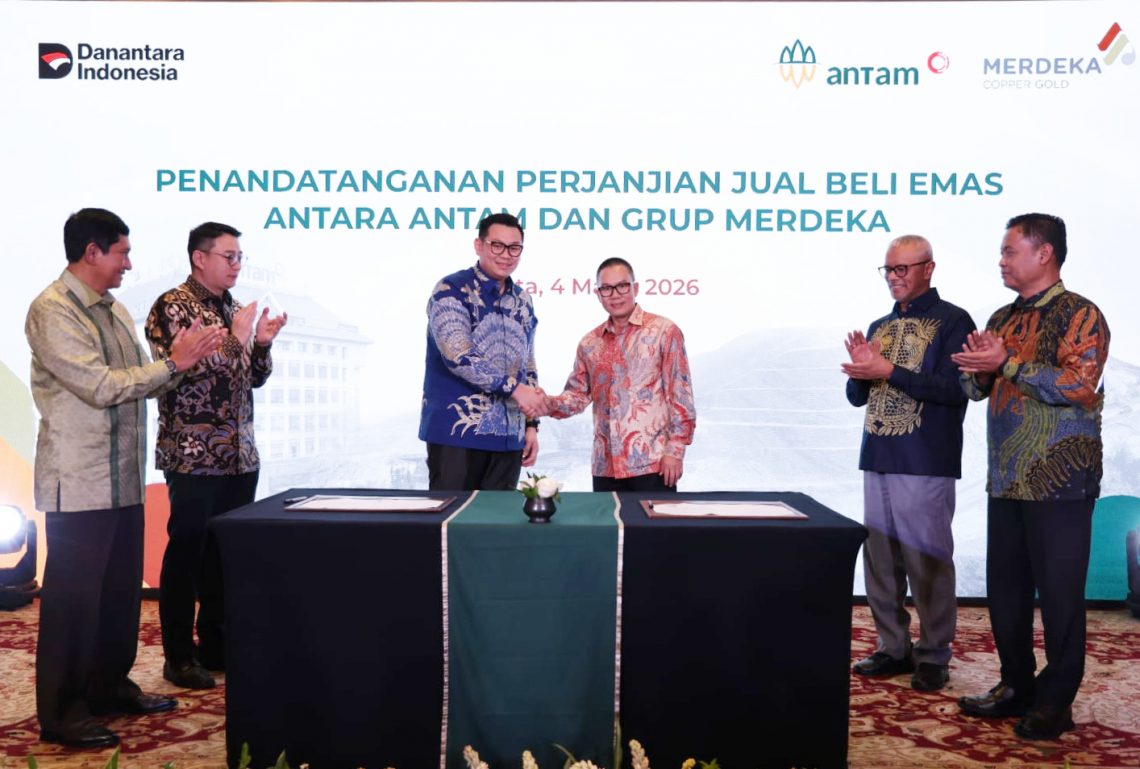 ANTAM Secures National Gold Supply with 6-Ton Annual Deal with Merdeka Group