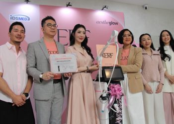 Hian Tjen and Jovi Adhiguna Attend Launch of XERF at Aestheglow Clinic
