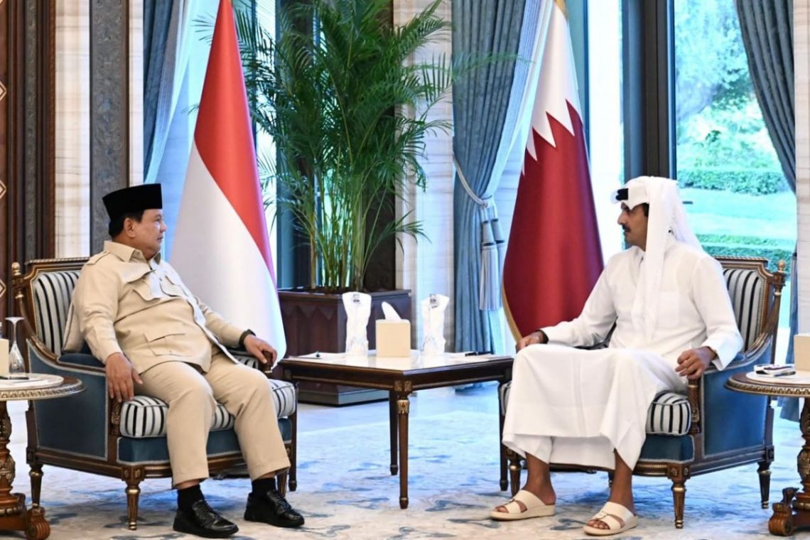 Prabowo Receives Special Message From Qatar’s Emir During Jakarta Meeting