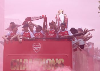 Arsenal Celebrate Premier League Title Despite Champions League Defeat