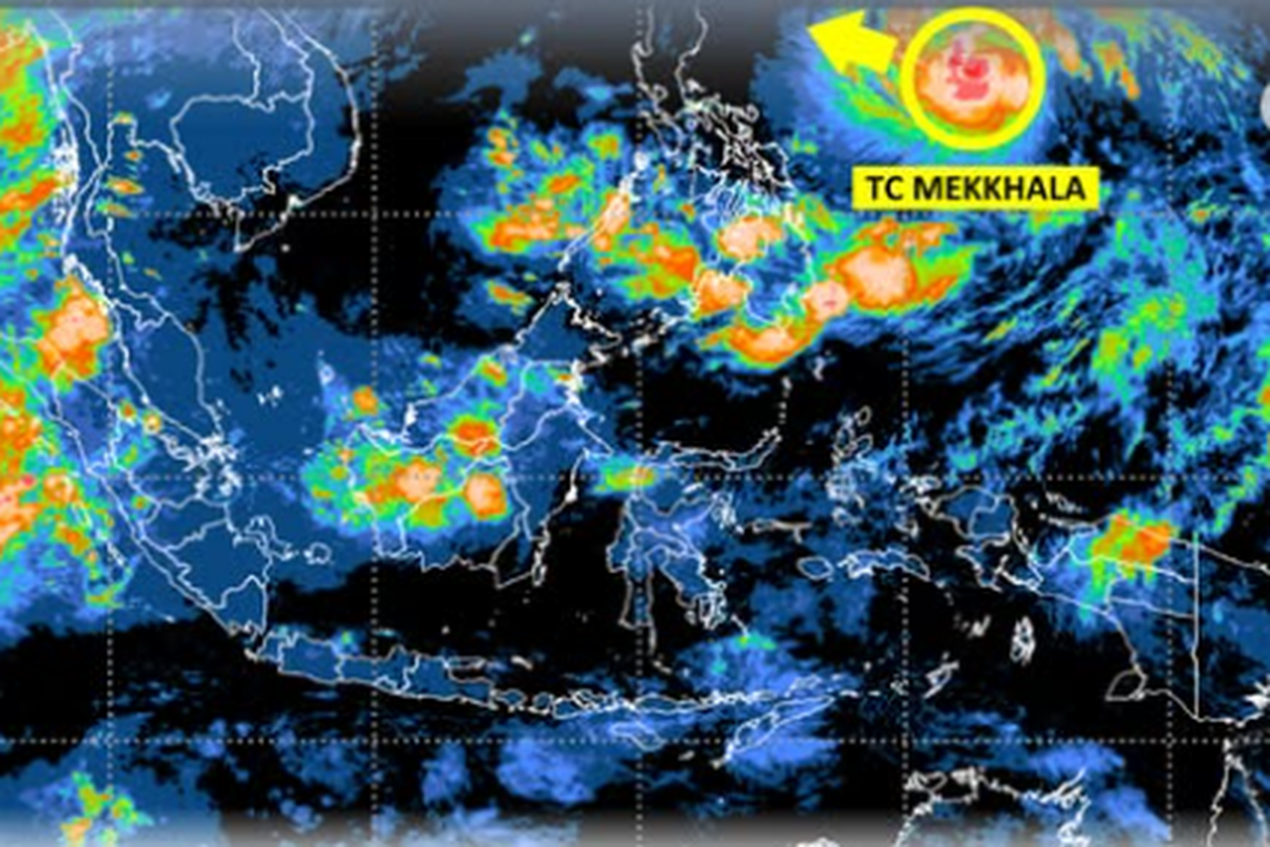 Tropical Cyclone Mekkhala Triggers Heavy Rain Across Parts of Indonesia