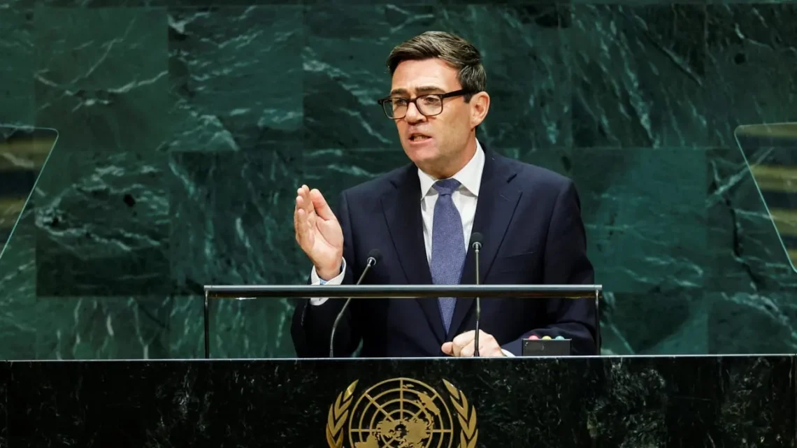 UK PM Andy Burnham Condemns Israel’s Actions in Gaza at UN