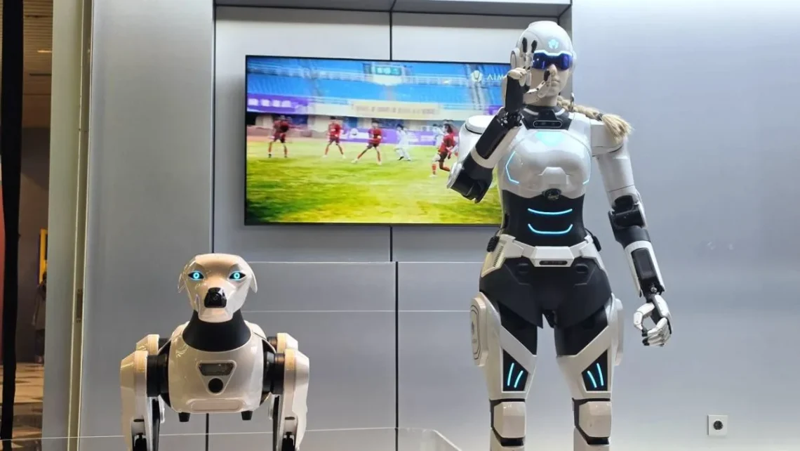 Humanoid Robot Mornine and Robot Dog Argos Now Sold in Indonesia