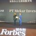 PT Mekar Investama Teknologi received an award from Forbes China in Shanghai as the New Edge Family Office Service Provider. (Mekar)