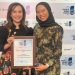 Ria M. Warganda (left), Director of PT Insight Investments Management (PT IIM), receiving the Public Trust award at the Most Trusted Financial Brands Awards 2026. (IIM)