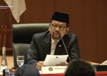 The head of the Government Communications Agency, M Qodari, explained the reasons behind Suahasil Nazara’s appointment as Finance Minister, replacing Purbaya Yudhi Sadewa. (Screenshot from the Ministry of Finance’s YouTube channel.)