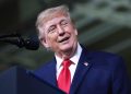 US President Donald Trump speaks during a visit to the Peterbilt Motors truck plant on October 01, 2026 in Denton, Texas. (Photo: AFP)
