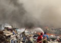 Wildfire Burns 15.5 Hectares at Supit Urang Landfill in Malang