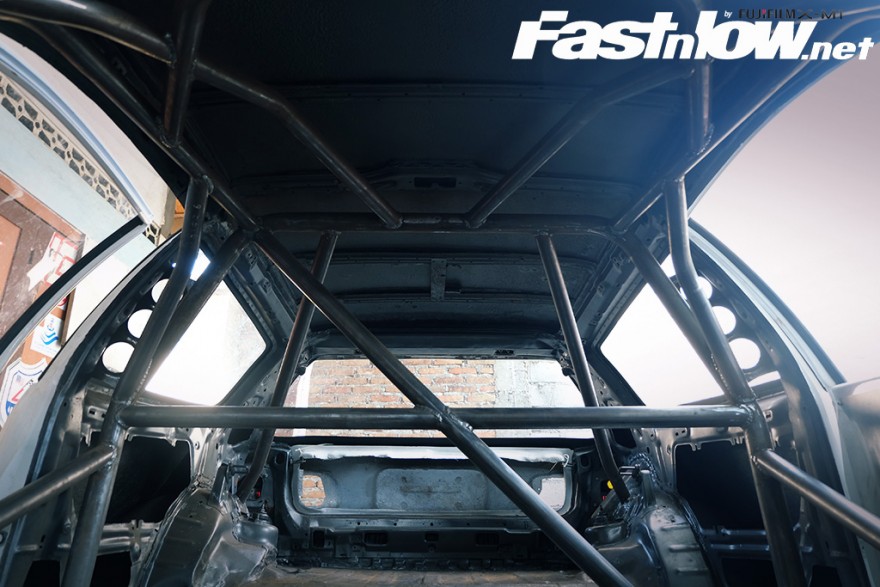 Bengkel Idek wahyu lamban roll bar drag race safety keamanan balapan fuji xm1 x-m1 4