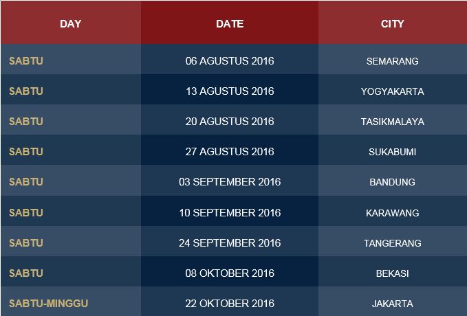 schedule info