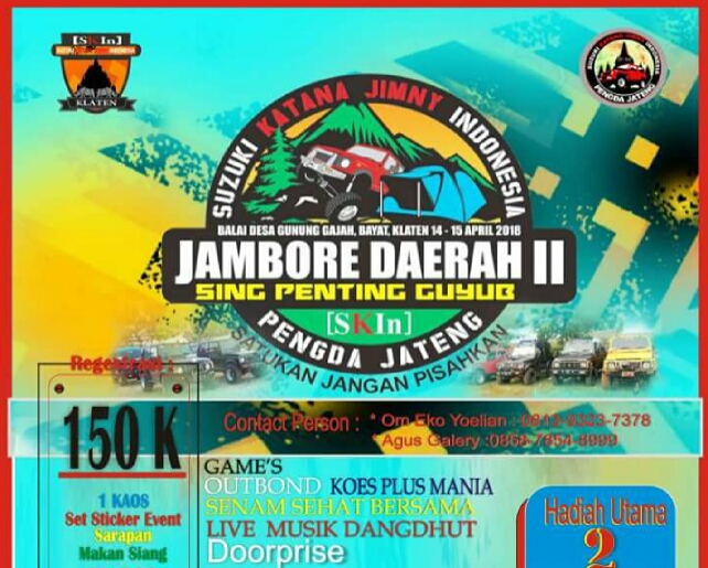 Suzuki Katana Jimny Indonesia Akan Mengadakan Jambore Daerah - Fastnlow.net