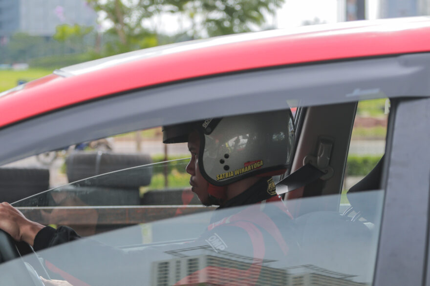 Satria Wiharyoga salah satu peslalom andalan Banteng Motorsport