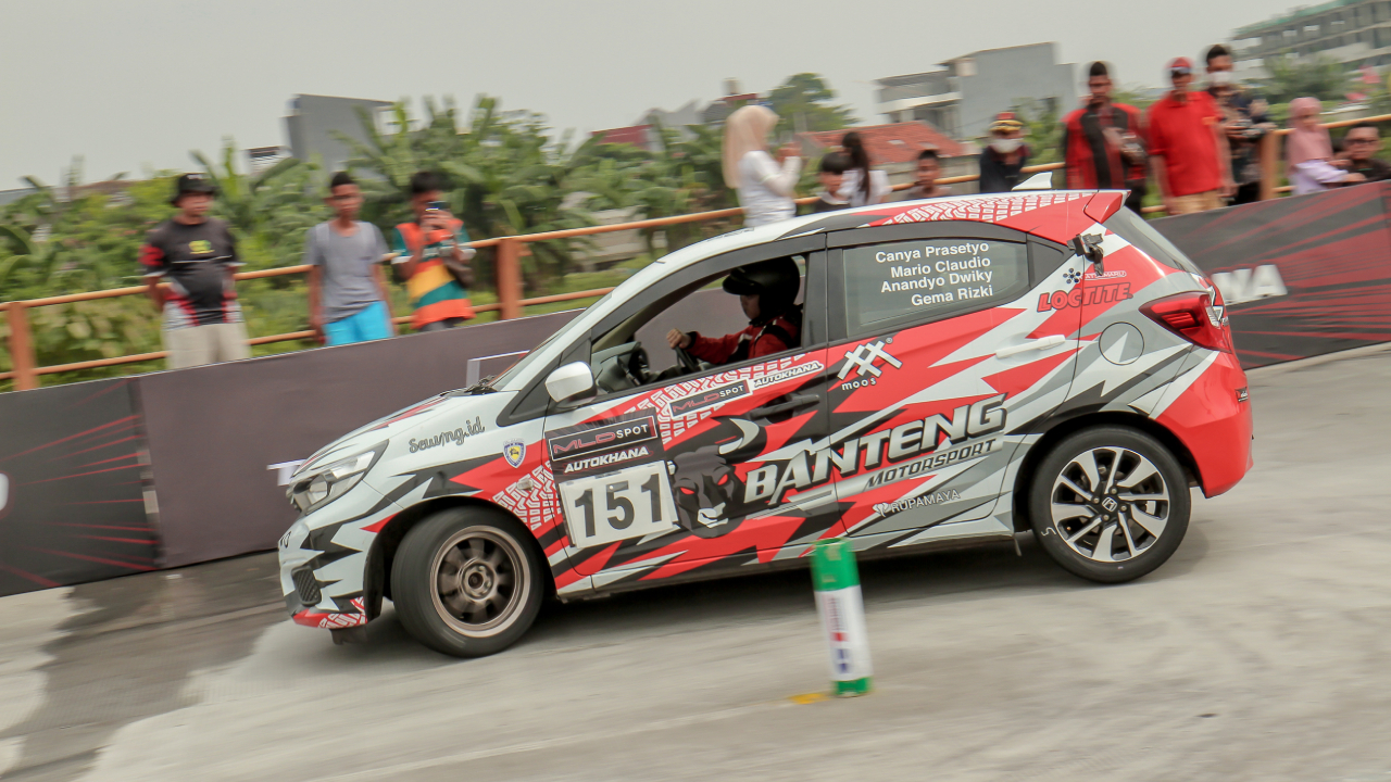 Canya Prasetyo peslalom wanita tim Banteng Motorsport