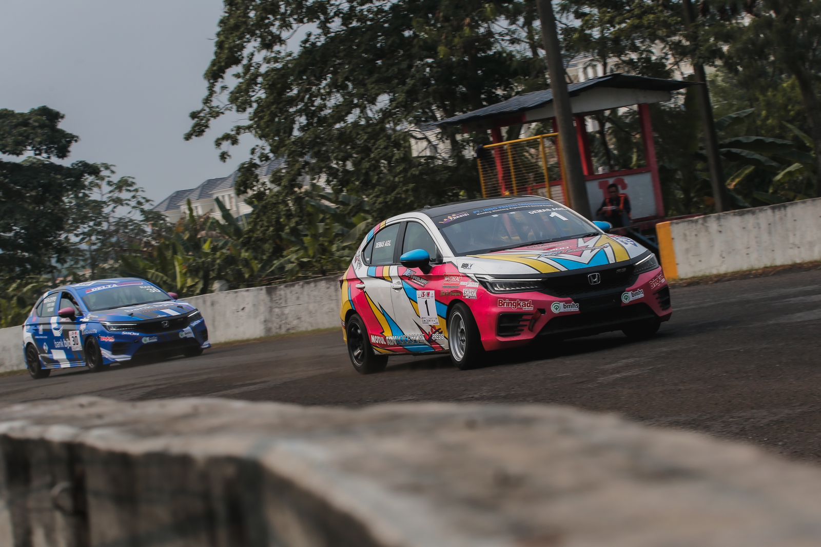 Demas Agil menggeber Honda City Hatchback