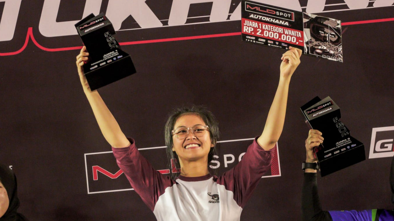 Podium pertama Canya Prasetyo