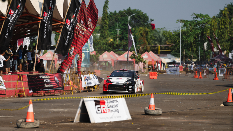 Ryan Nirwan sukses jadi yang tercepat di SS2 Kejurnas Sprint Rally Indramayu 2023 (Foto: TGRI/Andra Nidiawan)