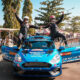 Selebrasi kemenangan Aldio Oekon di Kejurnas Sprint Rally Indramayu 2023