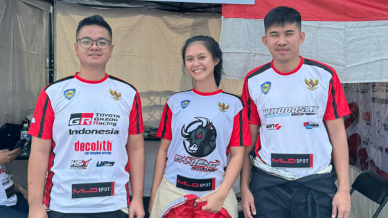 Tim Indonesia di ajang Taiwan Gymkhana International Prize 2024 yang diwakili oleh Anjasara Wahyu (kiri), Canya Prasetyo (tengah) dan Adrian Septianto (kanan)