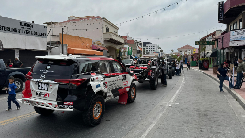 Proses scrut pada ajang SCORE Baja 500 di Meksiko, Amerika Utara