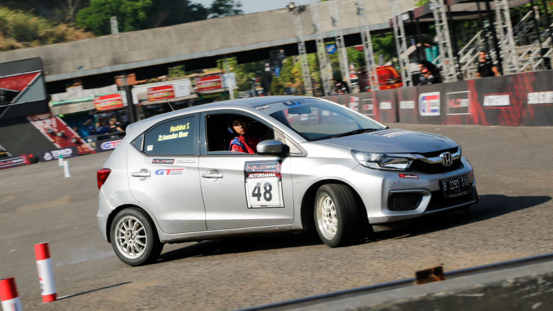 Aksi Hashina di Kejurnas Slalom Cianjur 2024