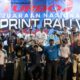 Haji Rihan (keempat dari kiri) puas dengan perolehan posisi runner up di Kejurnas Sprint Rally 2024