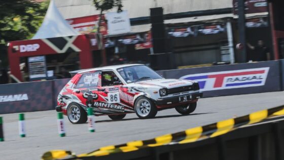 Starlet KP Banteng Motorsport mulai tebar ancaman di Kelas B Kejurnas Slalom