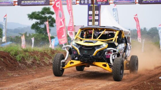 CanAm Indonesia happy kendaraan miliknya mendominasi di Kejurnas Speed Offroad 2024