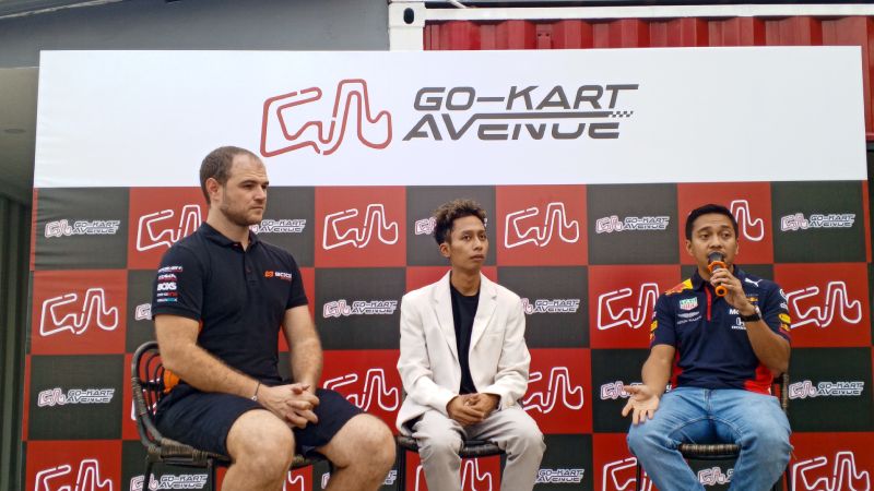 Konferensi pers Gokart Avenue di Jakarta Selatan