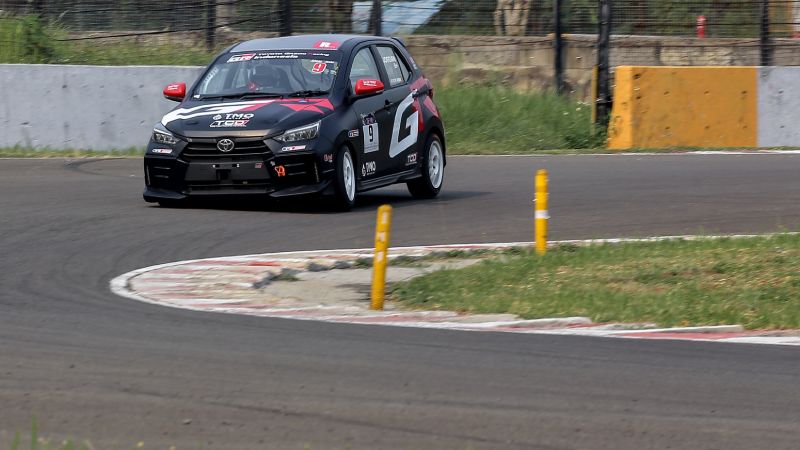 Performa New Agya GR Sport tampil konsisten sepanjang balapan