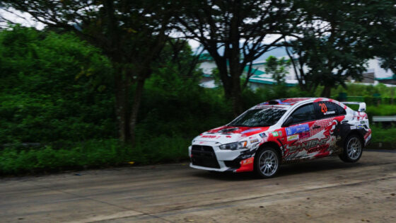 Perdana di Sprint Rally, Canya Prsetyo geber Mitsubishi Evo X