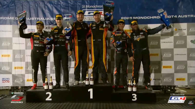 Glenn Nirwan podium di GT4 Australia 2025