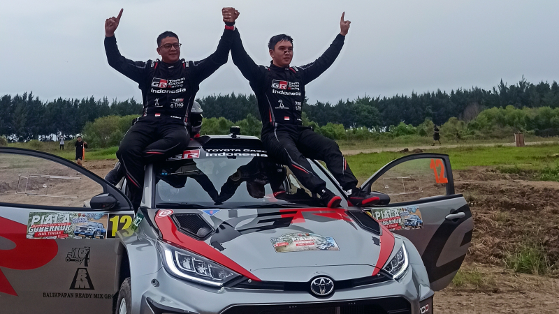 Ryan Nirwan raih juara dengan GR Yaris Rally2