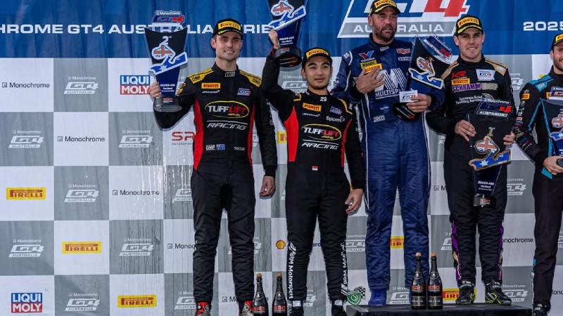 Glenn Nirwan podium di GT4 Australia 2025