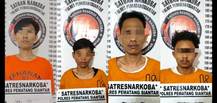 Ke-empat pelaku diamankan. ist