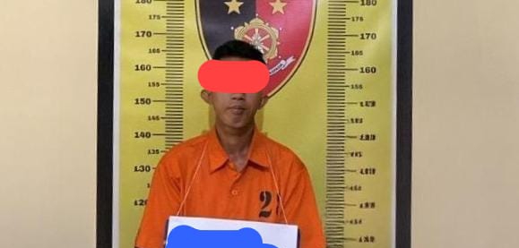 Tersangka RT diamankan kepolisian. ist