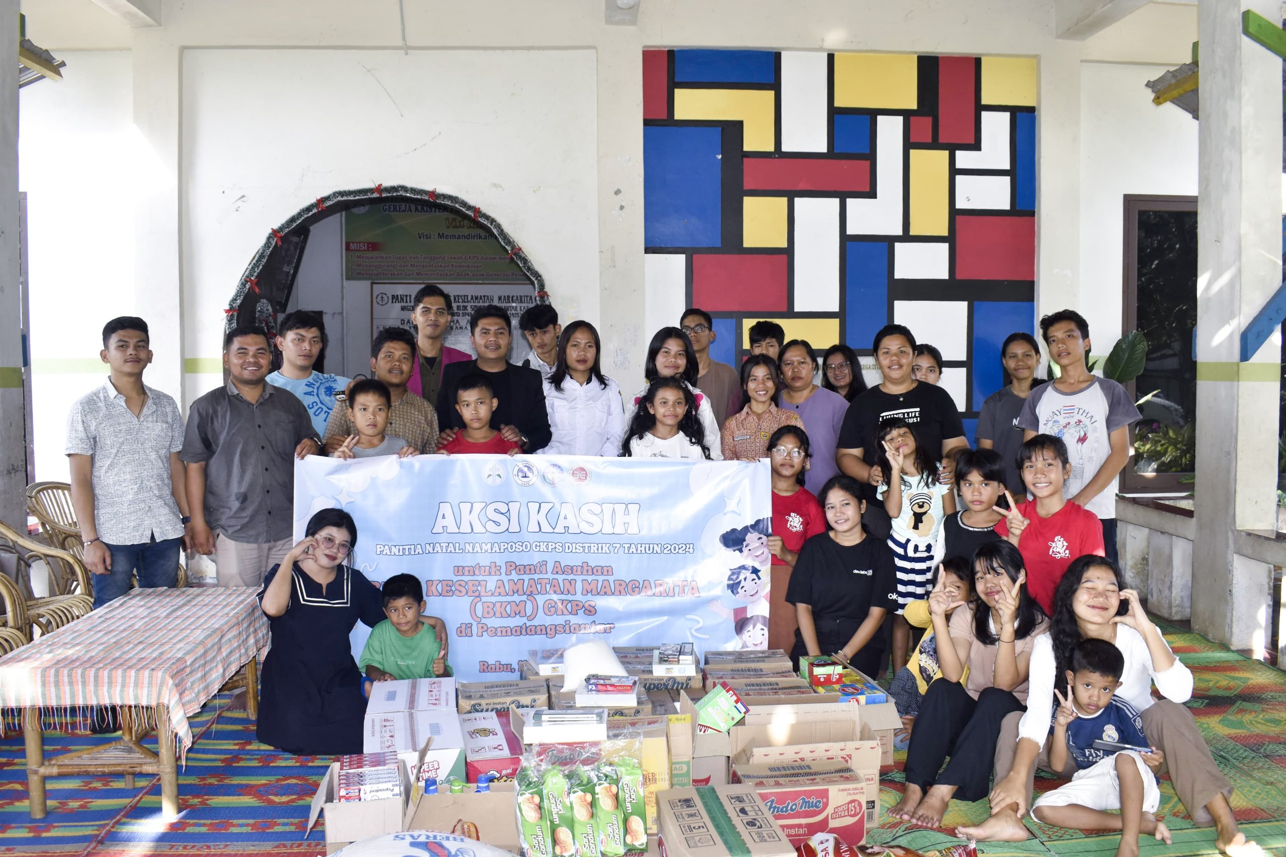 Namaposo GKPS Distrik VII Salurkan Tali Kasih ke Panti Asuhan BKM GKPS, Wujudkan Kasih Kristus di Momen Pentakosta