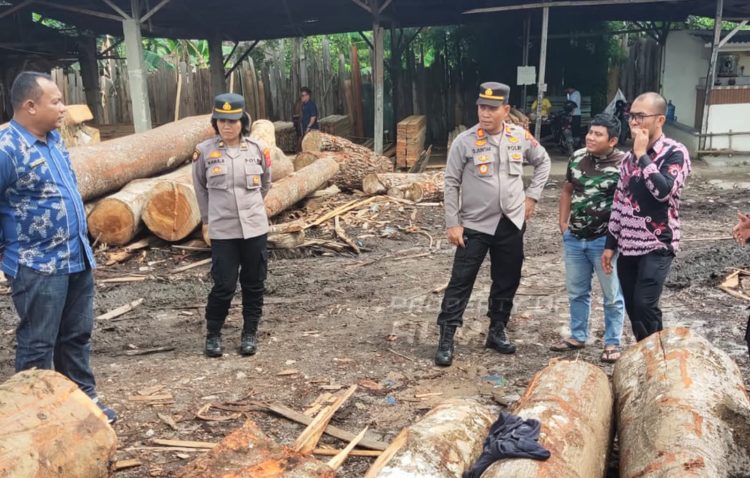 Aktifitas sawmil dikeluhkan warga, Camat dan Polisi turun tangan. ist