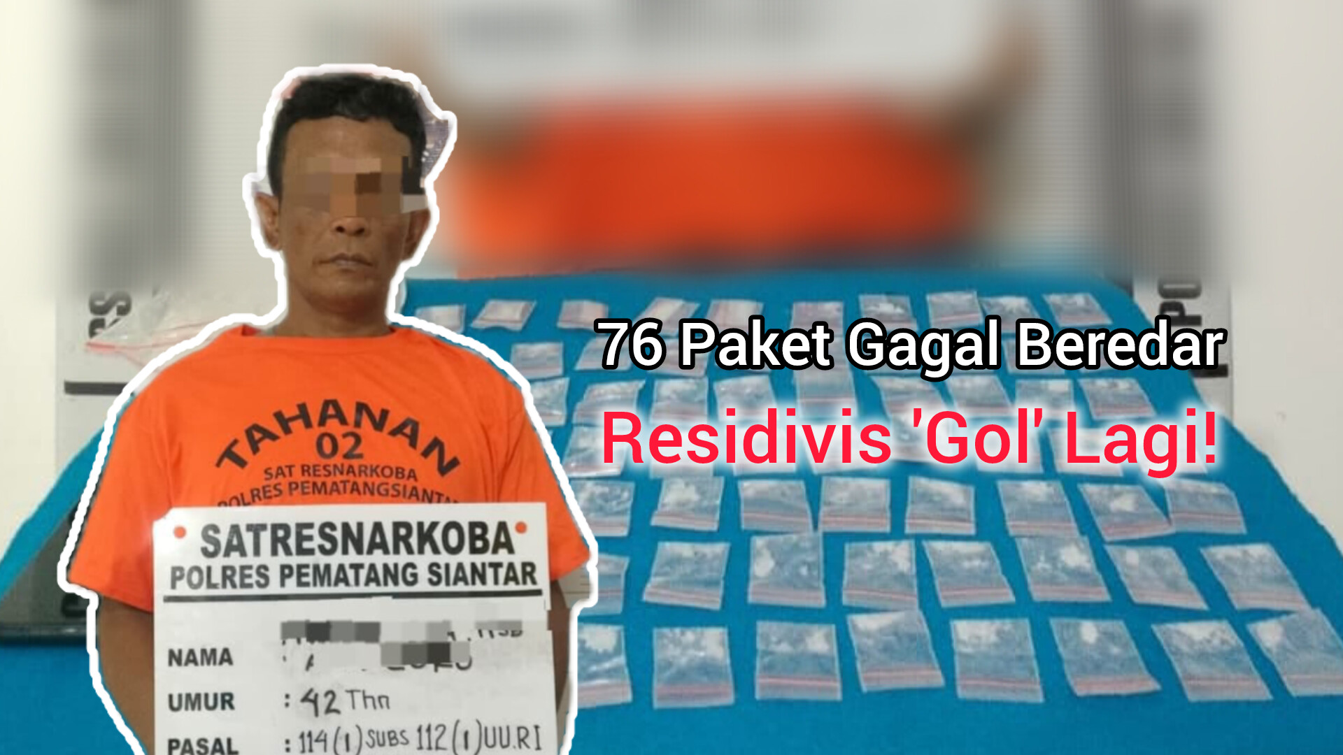 Tersangka diamankan polisi. ist