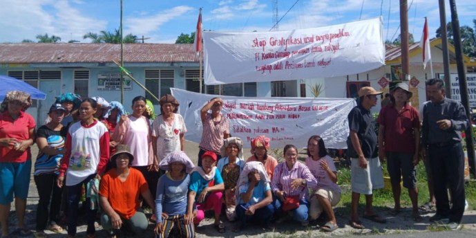 Tolak Eksekusi Lahan dan Konstatering, Warga 3 Desa di Simalungun Siaga