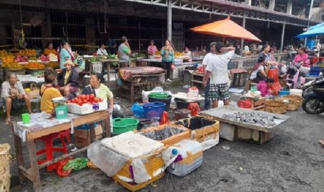 Pedagang Gedung IV Pasar Horas, masa awal pasca kebakaran.
