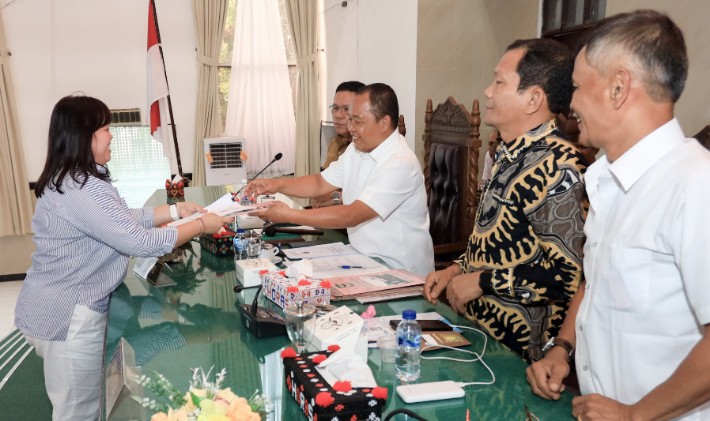 Salah satu momen pada rapat paripurna DPRD Pematangsiantar.