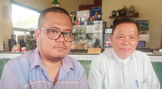 Willy Wasno Sidauruk SH (kiri) dan Burhan Saragih (kanan)